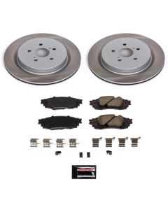 Power Stop 18-22 Lexus RX450hL Rear Semi-Coated Rotor Kit - SC7740