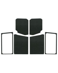 DEI 18-23 Jeep Wrangler JL 2-Door Boom Mat Complete Headliner Kit - 7 Piece - Black - 50280