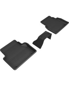 3D MAXpider 19-23 Audi A6/A7 / 21-24 RS6/RS7 Kagu 2nd Row Floormats - Black - L1AD05421509