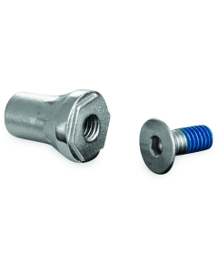 Chrome Tapered Peg Mount with Screw - Kuryakyn 4376