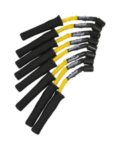 Granatelli 99-23 GM Truck V8 Perf Coil-Near-Plug Wire Conn Kit w/9in Lead/Yellow Jacket/Blk Sleeve - 28-1629HTYB