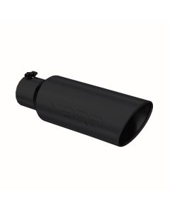 MBRP Black Coated 6" O.D. Rolled End 4" Inlet 18" Length Exhaust Tip - T5130BLK