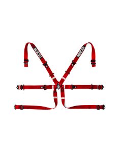 Sparco BELT 6 PNT 2in FORMULA RED - 04819H2RS