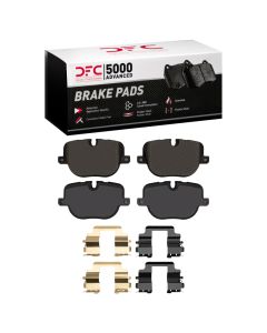 DFC 10-13 Land Rover Range Rover Sport Rear 5000 Advanced Low Metallic Brake Pads and Hardware Kit - 1551-1427-01