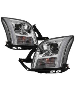 xTune 06-09 Ford Fusion Light Bar DRL Projector Headlights - Chrome (PRO-JH-FFU06-LB-C) - 9042126