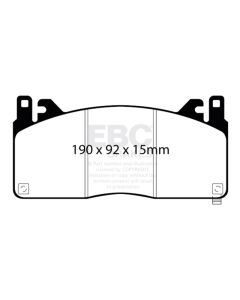 EBC 2015+ Ford Mustang (6th Gen) 5.2L (GT350) Shelby Redstuff Front Brake Pads - DP33055C