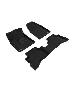 3D Maxpider 2017-2022 Kia Niro Elegant Floor Mat- Black 1St Row 2Nd Row - L1KA04404709