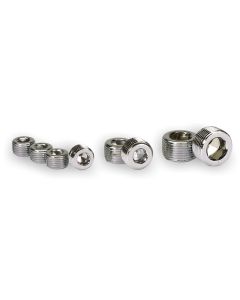 Moroso Chrome Plated Pipe Plugs - 3/8in NPT Thread - 4 Pack - 39152