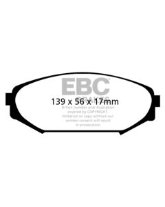 EBC 00-02 Acura MDX 3.5 Yellowstuff Front Brake Pads - DP41311R
