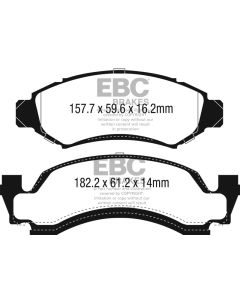 EBC 1974 AMC Ambassador 5.0L Yellowstuff Front Brake Pads - DP41265R