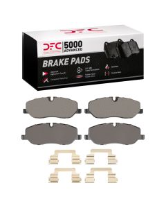 DFC 05-09 Land Rover Range Rover Sport Front 5000 Advanced Low Metallic Brake Pads and Hardware Kit - 1551-1098-01
