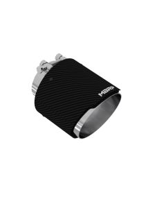 MBRP 3" ID 5" OD Out 6.13" Length Angle Cut Dual Wall Carbon Fiber Exhaust Tip - T5184CF