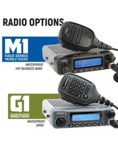 Rugged Radios STX STEREO Remote Head Complete Master Comm Kit with Intercom and 2-Way Radio G1 GMRS - MCK-STX-RS-2P-G1