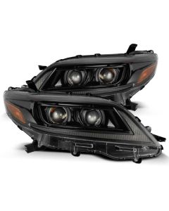 AlphaRex 11-21 Toyota Sienna LUXX LED Proj Headlights Plank Style Alpha Black w/Seq Signal/DRL - 880765