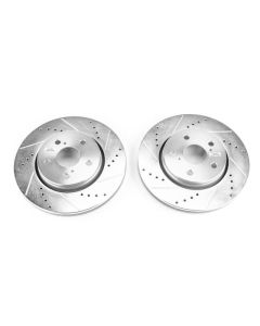 Power Stop 18-19 Toyota C-HR Front Evolution Drilled & Slotted Rotors - Pair - JBR1757XPR