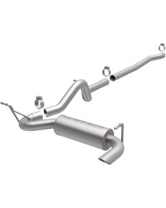 MagnaFlow 12-14 Jeep Wrangler 4dr Single Straight Rear P/S Exit Stainless C/B Performance Exhaust - 15117