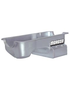 Moroso Ford 289-302 (w/Rear Sump) Kicked Out Road Race Baffled Wet Sump 7qt 7.5in Steel Oil Pan - 20527