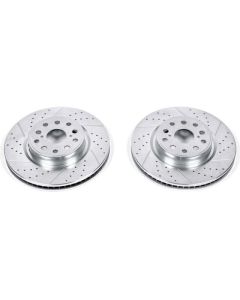 Power Stop 07-17 Lexus LS460 Front Evolution Drilled & Slotted Rotors - Pair - JBR1304XPR