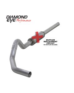 Diamond Eye KIT 4in CB MFLR RPLCMENT PIPE SGL AL: 2004.5-2007.5 DODGE CUMMINS 600 - K4234A-RP
