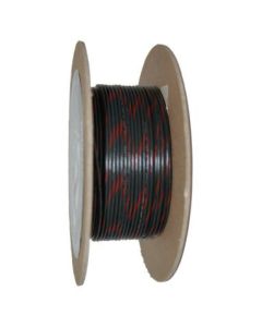 NAMZ OEM Color Primary Wire 100ft. Spool 18g - Black/Red Stripe - NWR-02-100