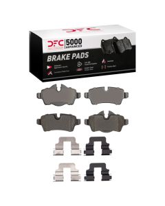 DFC 07-15 Mini Cooper Clubman Rear 5000 Advanced Low Metallic Brake Pads and Hardware Kit - 1551-1309-01
