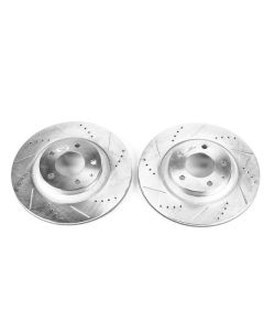 Power Stop 04-11 Mazda RX-8 Rear Evolution Drilled & Slotted Rotors - Pair - JBR997XPR