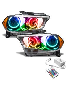 Oracle 11-13 Dodge Durango SMD HL Halogen - Chrome - ColorSHIFT w/ Simple Controller - 7101-504