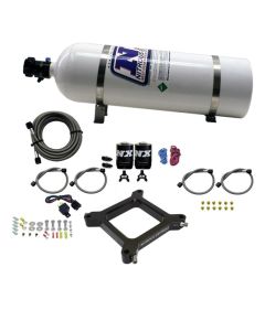 Nitrous Express 4150 Assassin Plate Stage 6 Nitrous Kit (50-300HP) w/15lb Bottle - 67040-15