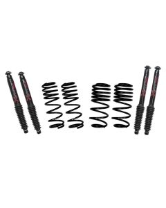 Skyjacker 2-2.5" LOWjacker Lowering Sport Coils w/ Black MAX Shocks Jeep Wrangler JL 4WD 2018-2022-