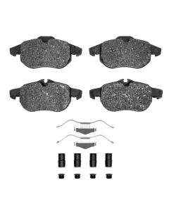 DFC 03-05 Saab 9-3 Front 5000 Advanced Low Metallic Brake Pads and Hardware Kit - 1551-0972-02