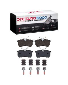DFC 01-19 Ford Focus Rear Euro 5000 Ceramic Brake Pads and Hardware Kit - 1600-0886-01