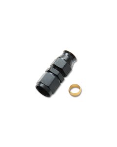 Vibrant -10AN Female to .625in Tube Adapter Fitting (w/Brass Olive Insert) - 16449