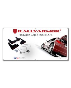 Rally Armor Vinyl Vendor Banner 3x6 ft - White