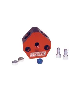 Russell Performance Billet Aluminum Y-Block w/ 3/8in inlet & outlet - 650370