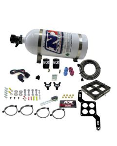 Nitrous Express Dominator Billet Crossbar Stage 6 Nitrous Kit (50-300HP) w/10lb Bottle - 60047-10