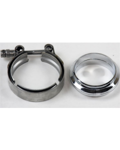 Granatelli 3.5in Flat Flanges w/V-Band Clamp - 308535