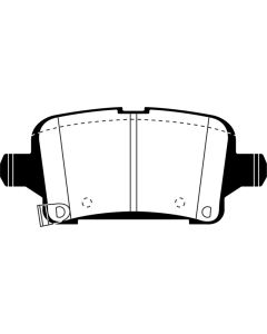 EBC 2016+ Chevrolet Cruze 1.4L Turbo (10.9in Front Rotor) Ultimax2 Rear Brake Pads - UD1857