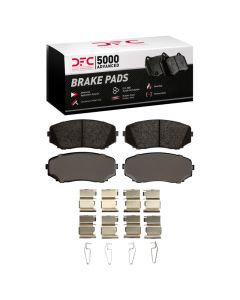 DFC 07-15 Ford Edge Front 5000 Advanced Ceramic Brake Pads and Hardware Kit - 1551-1258-01