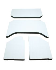 DEI 07-10 Jeep Wrangler JK 4-Door Boom Mat Headliner - 4 Piece - White - 50135