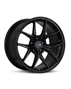 Enkei TSR-X 18x8 45mm Offset 5x114.3 BP 72.6 Hub Bore Gloss Black Wheel - 529-880-6545BK