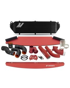 Mishimoto 2023+ Toyota GR Corolla Intercooler & Pipe Kit - Black Cooler - Red Pipes - MMINT-GRC-23KBKRD