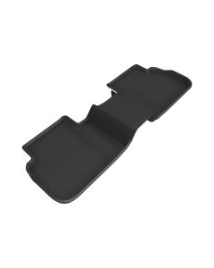 3D Maxpider 2022 Honda Civic Kagu Second Row Floormat - Black (No Rear USB Port) - L1HD12021509