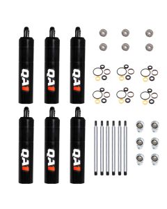 QA1 12.00 Stud/T-Bar V-None Dry LD Piston Shock Large Steel 8.63 - 6 Pack - 5Q93LD-DRY-6PK