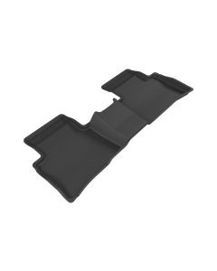 3D MAXpider 2016-2020 Toyota Prius/Prius Prime Kagu 2nd Row Floormats - Black - L1TY20921509