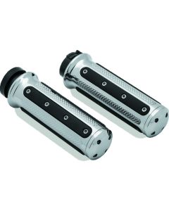 Chrome Throttle Grips - Kuryakyn Heavy Industry 6122