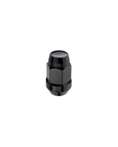 Black McGard Hex Lug Nut Set - M14x1.5, 22mm Hex, 4-Pack