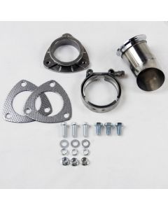 Granatelli 2.5in 304SS Turn Down w/V-Band & Gaskets - 307525-1