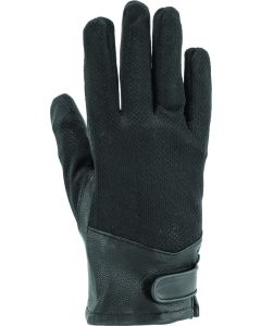 Women's Black Leather Mesh Gloves - Small by Kuryakyn