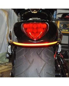 New Rage Cycles 06+ Suzuki M109R Rear Turn Signals w/Load EQ - Amber/Red - 109-REAR-TL-AR-L