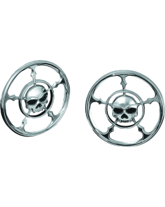 Zombie Speaker Grills Chrome - Kuryakyn 3787